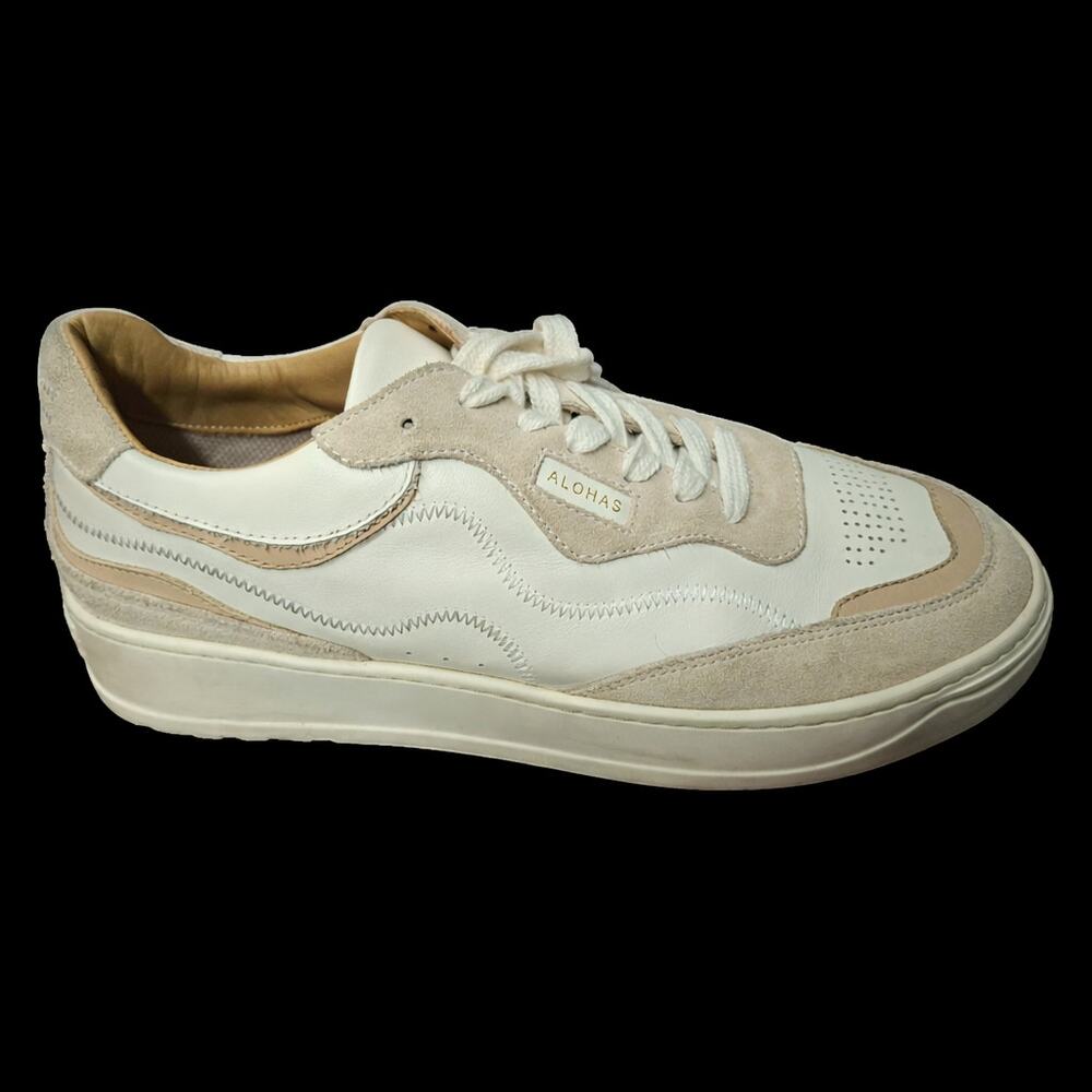 ALOHAS TB.87 Low Top Sneakers Quarry Leather Suede Made Portugal Size 9